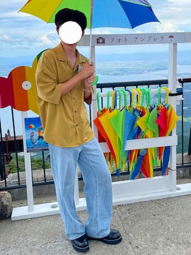 「Lui's（ルイス）のアイテム（帽子）」を使った、saisi_gongeさん（メンズ・168cm）の秋コーディネート