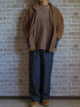 「CEDAR CREST（セダークレスト ）のアイテム」を使った、まっつーさん（メンズ・178cm）の冬コーディネート