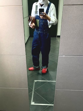 「TOMMY HILFIGER（トミーヒルフィガー）のアイテム（サロペット/オーバーオール）」を使った、ttoommmyさん（メンズ・165cm）の夏コーディネート