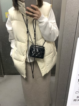 「ミニショルダー」｜「アイテム（その他アウター）」を使った、yun0513さん（レディース・162cm）の秋コーディネート