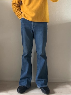 「ジーユー」｜71さん（メンズ・173cm）の冬コーディネート