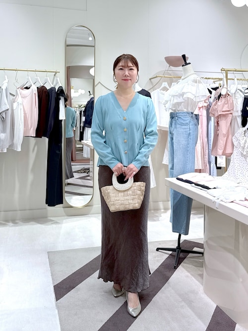 La boutique Bonbon カーディガン 「スタイルUP効果」Vネック