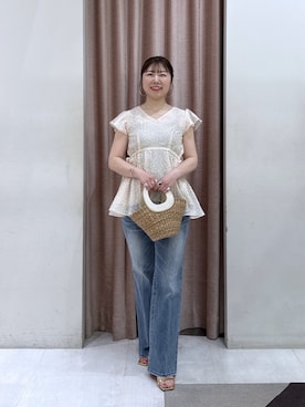 「La boutique BonBon（ラブティックボンボン）のアイテム」を使った、yukilabonさん（レディース・158cm）の夏コーディネート