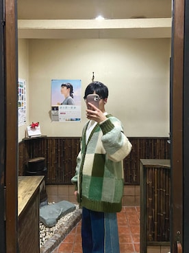 「ONCILY（オンシェリー）のアイテム（トップス）」を使った、shienさん（メンズ・162cm）の冬コーディネート