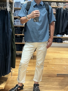 「無印良品（ムジルシリョウヒン）のアイテム」を使った、RJさん（メンズ・169cm）の夏コーディネート