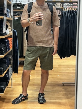 「アイテム（バックパック/リュック）」を使った、RJさん（メンズ・169cm）の秋コーディネート