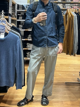 「アイテム（腕時計）」を使った、RJさん（メンズ・169cm）の秋コーディネート