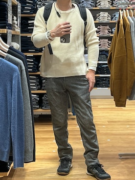 「アイテム（バックパック/リュック）」を使った、RJさん（メンズ・169cm）の秋コーディネート