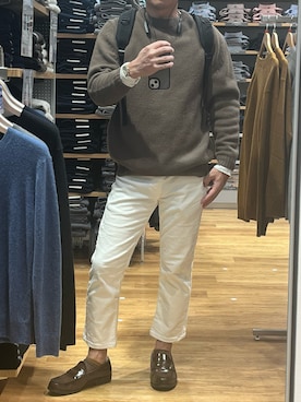 「アイテム（バックパック/リュック）」を使った、RJさん（メンズ・169cm）の秋コーディネート