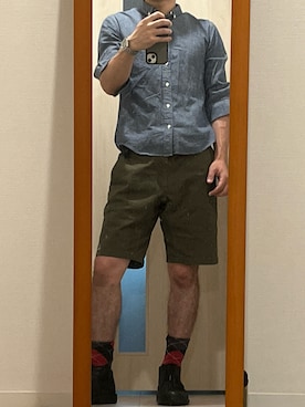 「アイテム（ブーツ）」を使った、RJさん（メンズ・169cm）の夏コーディネート