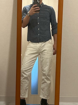 「アイテム（ブーツ）」を使った、RJさん（メンズ・169cm）の夏コーディネート