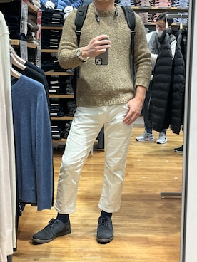 「アイテム（バックパック/リュック）」を使った、RJさん（メンズ・169cm）の秋コーディネート