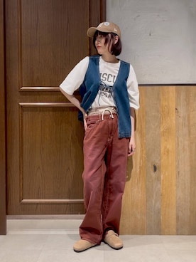 「RAGEBLUE（レイジブルー）のアイテム（トップス）」を使った、nonameさん（レディース・170cm）の春コーディネート