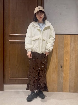 「RAGEBLUE（レイジブルー）のアイテム（アクセサリー）」を使った、nonameさん（レディース・170cm）の冬コーディネート