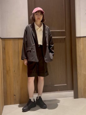 「アイテム（テーラードジャケット）」を使った、nonameさん（レディース・170cm）の夏コーディネート