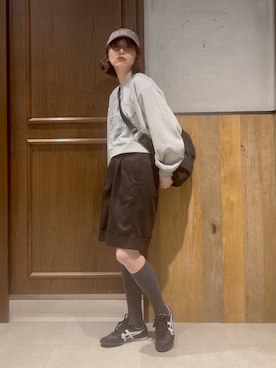 「アイテム（帽子）」を使った、nonameさん（レディース・170cm）の秋コーディネート