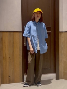 「アイテム（帽子）」を使った、nonameさん（レディース・170cm）の夏コーディネート