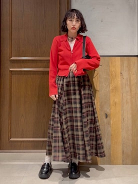 「RAGEBLUE（レイジブルー）のアイテム」を使った、nonameさん（レディース・170cm）の秋コーディネート