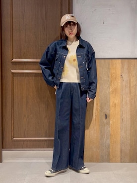 「Wrangler（ラングラー）のアイテム」を使った、nonameさん（レディース・170cm）の冬コーディネート