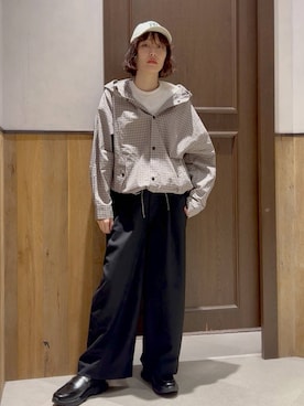 「アイテム（キャップ）」を使った、nonameさん（レディース・170cm）の夏コーディネート