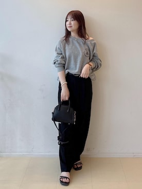 「アイテム（スウェット）」を使った、nonoさん（レディース・151cm・20代）の夏コーディネート