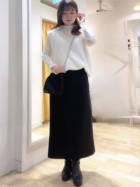 「GDC53130」｜nonoさん（レディース・151cm）の冬コーディネート