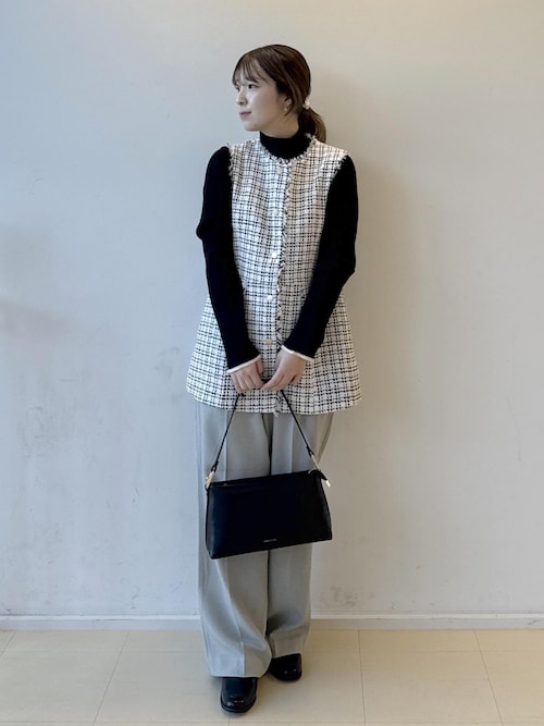 セール】【WEB限定】ツイード金ボタンジレベスト/セレモニー対応