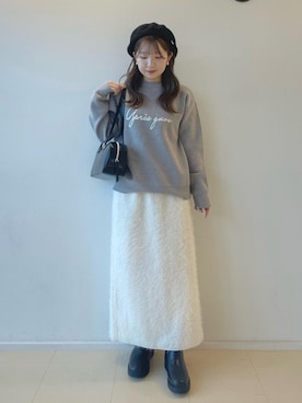 「初冬コーデ」｜「アイテム（ハンチング/ベレー帽）」を使った、nonoさん（レディース・151cm）の秋コーディネート