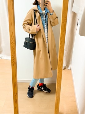 「GUコーデ」｜「アイテム（デニムジャケット）」を使った、sawara2216さん（レディース・165cm）の冬コーディネート