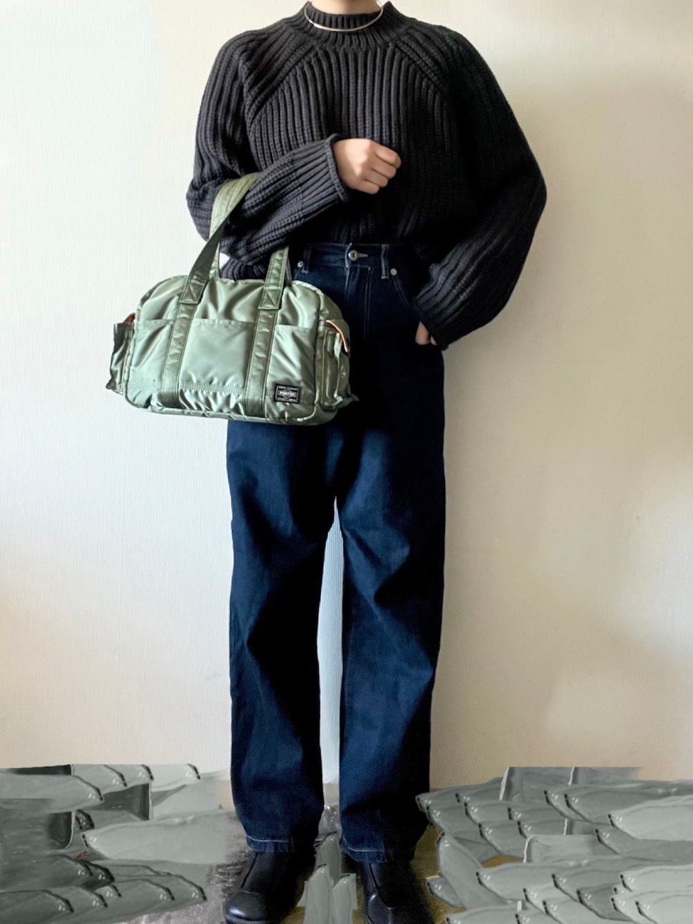 PORTER ボストンバッグ グリーン PORTER ポーター ロールボストン S タンカー 622-06958 TANKER