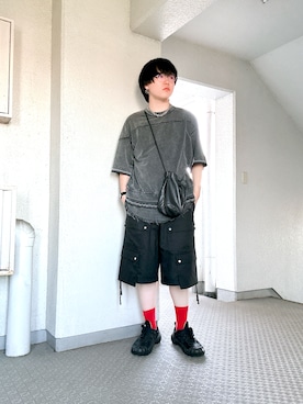 「Onitsuka Tiger（オニツカタイガー）のアイテム」を使った、ひーくんさん（メンズ・181cm）の夏コーディネート