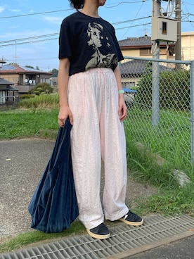 「Horn Please（ホーン プリーズ）のアイテム」を使った、すにーさん（レディース・162cm）の秋コーディネート