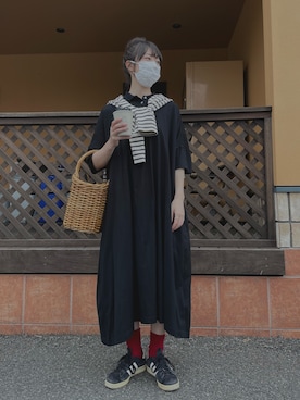 「PAR ICI（パーリッシィ）のアイテム（ワンピース）」を使った、すにーさん（レディース・162cm）の春コーディネート