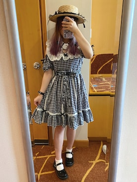 「サンリオコーデ」｜ななみさん（レディース・155cm）の夏コーディネート