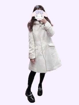 「LODISPOTTO（ロディスポット）のアイテム（ジャケット/アウター）」を使った、ななみさん（レディース・155cm）の冬コーディネート