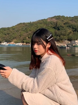 「UNIQLO（ユニクロ）のアイテム（ダッフルコート、ベージュ系）」を使った、Isabel ୨୧*˚·さん（レディース・158cm）の春コーディネート