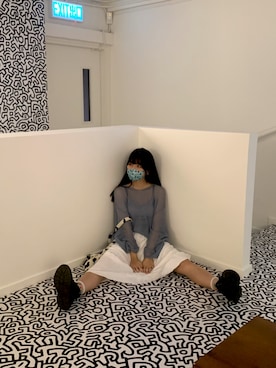 「WEGO（ウィゴー）のアイテム（その他トップス、ブルー系）」を使った、Isabel ୨୧*˚·さん（レディース・158cm）の夏コーディネート