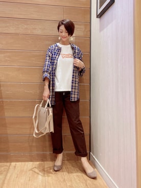 「DRESKIP（ドレスキップ）のアイテム（パンプス）」を使った、aaamiさん（レディース・154cm）の秋コーディネート