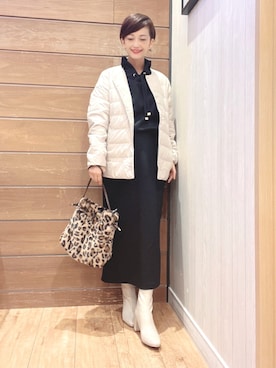 「DRESKIP（ドレスキップ）のアイテム（スウェット）」を使った、aaamiさん（レディース・153cm）の秋コーディネート