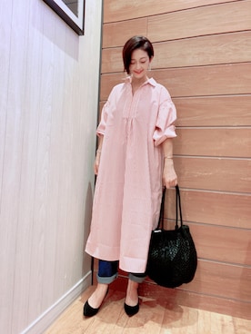 「ごきげんウィーク」｜「アイテム（パンプス）」を使った、aaamiさん（レディース・154cm）の春コーディネート