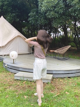 「archives（アルシーヴ）のアイテム（パンツ）」を使った、れいなさん（レディース・155cm）の秋コーディネート