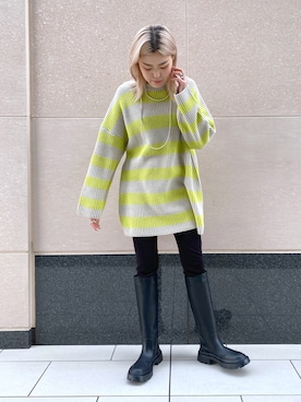 「らふこーで」｜「アイテム（ブーツ）」を使った、kyokoさん（レディース・164cm）の冬コーディネート