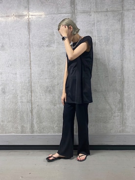 「COOLなこのコが仲間入り」｜「アイテム（セットアップ）」を使った、kyokoさん（レディース・164cm）の夏コーディネート