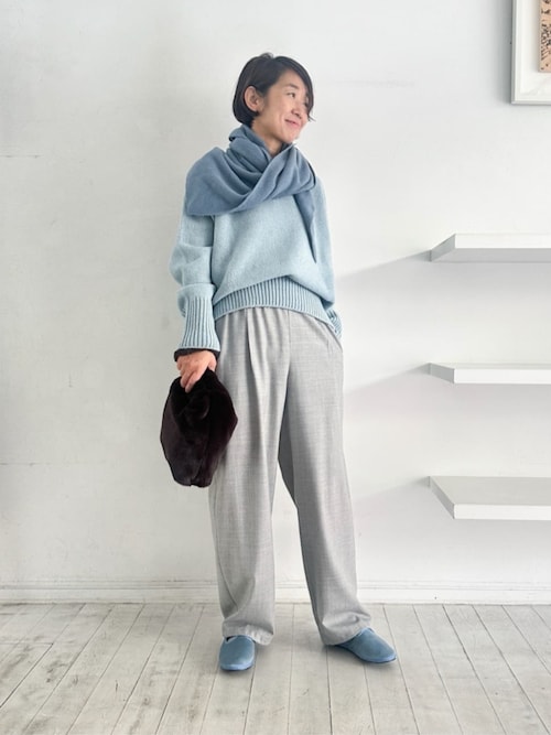 ファインウール クルーネックプルオーバー（ニット/セーター