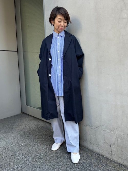ねこ【新品】GALERIE VIE ギャルリーヴィー ストライプ シャツ コントラストストライプ レギュラーシャツ | GALERIE VIE (Women
