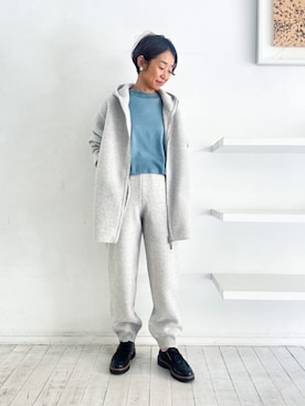 「ニットコート」｜「アイテム（ジャケット/アウター）」を使った、TOMORROWLAND_yamaokaさん（レディース・167cm）の秋コーディネート