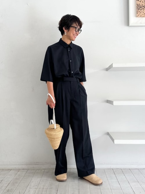 エアリークレープ ツータックパンツ（スラックス）｜GALERIE VIE