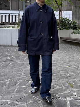 「CLANE（クラネ）のアイテム（ジャケット/アウター）」を使った、mihoさん（レディース・156cm）の春コーディネート