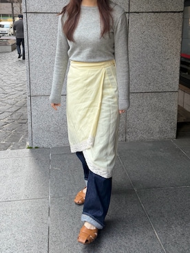 「BACCA（バッカ）のアイテム」を使った、mihoさん（レディース・156cm）の春コーディネート