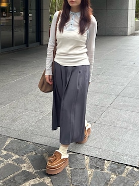 「BACCA（バッカ）のアイテム」を使った、mihoさん（レディース・156cm）の秋コーディネート